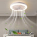 20 in. Enclose Low Profile Ceiling Fan with Remote, Smart Fans without Blades for Kids Living Room Bedroom-2-ErisView