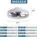 20 in. Enclosed Semi Flush Mount Low Profile Ceiling Fan with Remote, LED Dimmable Reversible DC Ceiling Fan, Mini Ceiling Fan-16-ErisView