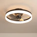 20 in. Enclosed Semi Flush Mount Low Profile Ceiling Fan with Remote, LED Dimmable Reversible DC Ceiling Fan, Mini Ceiling Fan-8-ErisView