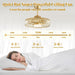 20 in. Fandelier Ceiling Fan with Lights and Remote APP Control, Flush Mount Gold Caged Crystal Ceiling Fan, Quiet Bedroom Living Room Fan -5-ErisView