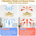 20 in. Fandelier Ceiling Fan with Lights and Remote APP Control, Flush Mount Gold Caged Crystal Ceiling Fan, Quiet Bedroom Living Room Fan -7-ErisView