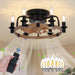 20 in. Farmhouse Dimmable Low Profile Ceiling Fan Lights and Remote, Rustic Flush Mount Ceiling Fan with Light for Bedroom Kitchen Dining Room-1-ErisView