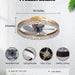 20 in. Flush Mount Ceiling Fan with Light and Remote Control, Gold Reversible Hidden Blade Ceiling Fan with Low Profile Light, LED Ceiling Fan-2-ErisView