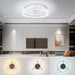 20 in. Flush Mount Ceiling Fandelier for Bedroom Living Room Kitchen, Modern Fancy Ceiling Fans, Smart Reversible Low Profile Ceiling Fan-5-ErisView