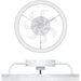 20 in. Flush Mount Ceiling Fandelier for Bedroom Living Room Kitchen, Modern Fancy Ceiling Fans, Smart Reversible Low Profile Ceiling Fan-7-ErisView
