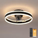 20 in. LED Ceiling Fan with Light and Remote Control, Flush Mount Low Profile Ceiling Fan and Light, Reversible Ceiling Fan for Winter Summer-11-ErisView