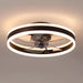 20 in. LED Ceiling Fan with Light and Remote Control, Flush Mount Low Profile Ceiling Fan and Light, Reversible Ceiling Fan for Winter Summer-12-ErisView