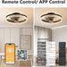 20 in. LED Ceiling Fan with Light and Remote Control, Flush Mount Low Profile Ceiling Fan and Light, Reversible Ceiling Fan for Winter Summer-7-ErisView