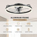 20 in. Low Ceiling Fan, Bedroom Ceiling Fans with Lights, Flush Mount Ceiling Fan and Light Remote, Modern Ceiling Fan and Light, Smart Black Fandelier -2-ErisView