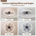 20 in. Low Profile Ceiling Fan with Light and Remote, Modern Dimmable Ceiling Fan for Bedroom Living Room Dining Room-3-ErisView