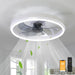 20 in. Low Profile Ceiling Fan with Light and Remote, Modern Dimmable Ceiling Fan for Bedroom Living Room Dining Room-1-ErisView