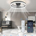 20 in. Low Profile Ceiling Fan with Remote APP Control, Dimmable Reversible Modern Ceiling Fan with Light for Bedroom Living Room Kitchen-3-ErisView