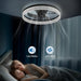 20 in. Low Profile Ceiling Fan with Remote APP Control, Dimmable Reversible Modern Ceiling Fan with Light for Bedroom Living Room Kitchen-4-ErisView