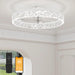 20 in. Low Profile Flush Mount Fandelier Ceiling Fan, White Modern Remote Control Ceiling Fan and Light, Dimmable Bladeless LED Fan Light -1-ErisView
