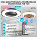 20 in. Modern Bladeless Remote Ceiling Fan with Light, Flush Mount Enclosed LED Ceiling Fan with RGB Lights Bedroom Ceiling Fans Living Room Kitchen-2-ErisView