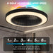 20 in. Modern Bladeless Remote Ceiling Fan with Light, Flush Mount Enclosed LED Ceiling Fan with RGB Lights Bedroom Ceiling Fans Living Room Kitchen-5-ErisView