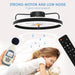 20 in. Modern Fan with Light Bladeless Ceiling Fan, Low Ceiling Fan with Lights Remote, Flush Mount Enclosed Ceiling Fan, Small Black Bedroom Ceiling Fans-2-ErisView