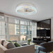 20 in. Modern LED Ceiling Fan with App Remote Control, Dimmable Silent Ceiling Fan for Bedroom Living Room-ErisView