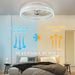 20 in. Modern LED Ceiling Fan with App Remote Control, Dimmable Silent Ceiling Fan for Bedroom Living Room-ErisView