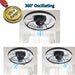 20 in. Modern LED Fan Light, 360¡ã Oscillating Ceiling Fan with Low Profile Light, Flush Mount Bladeless Ceiling Fan with Remote and APP Bluetooth Control-2-ErisView