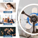 20 in. Modern Low Profile Ceiling Fan with Lights and APP Remote Control, Smart Bladeless Flush Mount Ceiling Fan for Bedroom Living Room-4-ErisView