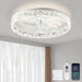 20 in. Modern Remote Control Ceiling Fan and Light, Quiet Ceiling Fans, Low Profile Ceiling Fan, Dimmable Flush Mount Ceiling Fan-1-ErisView