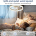 20 in. Modern Remote Control Ceiling Fan and Light, Quiet Low Profile Flush Mount Ceiling Fan-4-ErisView