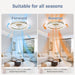 20 in. Modern Remote Control Ceiling Fan and Light, Quiet Low Profile Flush Mount Ceiling Fan-5-ErisView