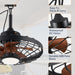 20 in. Outdoor Ceiling Fans with Light and Remote Control, Waterproof Caged Portable Ceiling Fan, Hanging Outdoor Fan for Gazebo-2-ErisView