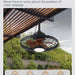 20 in. Outdoor Ceiling Fans with Light and Remote Control, Waterproof Caged Portable Ceiling Fan, Hanging Outdoor Fan for Gazebo-4-ErisView