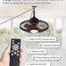 20 in. Outdoor Ceiling Fans with Light and Remote Control, Waterproof Caged Portable Ceiling Fan, Hanging Outdoor Fan for Gazebo-5-ErisView
