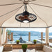 20 in. Outdoor Ceiling Fans with Light and Remote Control, Waterproof Caged Portable Ceiling Fan, Hanging Outdoor Fan for Gazebo-8-ErisView