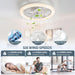 20 in. RGB Ceiling Fan with Lights and Remote APP Control, Flush Mount Low Profile Ceiling Fan, Dimmable Bluetooth Ceiling Fan for Bedroom Living Room-4-ErisView