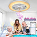 20 in. RGB Low Profile Ceiling Fan with Light, Wi-Fi Bluetooth Speaker Ceiling Fan, Smart Bladeless Ceiling Fan with Alexa Google Assistant APP Control-4-ErisView