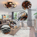 20 in. Remote Control Ceiling Fan and Light, Cage Flush Mount Ceiling Fan, Indoor Industrial Farmhouse Ceiling Fan for Bedroom Kitchen Living Room-7-ErisView