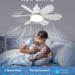 20 in. Screw In 6 Blades Small Ceiling Fan, Ceiling Fans with Lights, Dimmable Socket Ceiling Fan-7-ErisView