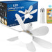 20 in. Screw In 6 Blades Small Ceiling Fan, Ceiling Fans with Lights, Dimmable Socket Ceiling Fan-1-ErisView