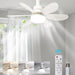 20 in. Screw In Bedroom Ceiling Fans with Lights, Socket Fan Light with Remote, Dimmable Socket Fan with Light for Garage, Bathroom, Bedroom, Kitchen-1-ErisView