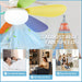 20 in. Screw In Ceiling Fan Light, Small Remote Control Ceiling Fans, White Dimmable Ceiling Fan and Light-10-ErisView