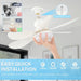 20 in. Screw In Ceiling Fan Light, Small Remote Control Ceiling Fans, White Dimmable Ceiling Fan and Light-2-ErisView