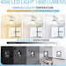 20 in. Screw In Ceiling Fan Light, Small Remote Control Ceiling Fans, White Dimmable Ceiling Fan and Light-4-ErisView