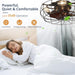 20 in. Small Caged Ceiling Fan with Lights and Remote, Low Profile Flush Mount Ceiling Fan without Blades, Farmhouse Industrial Enclosed Ceiling Fan-3-ErisView