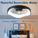 20 in. Small LED Ceiling Fan with Remote, Low Profile Flush Mount Ceiling Fan, Indoor Dimmable Reversible Ceiling Fan for Bedroom Kitchen Living Room-ErisView