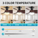 20 in. Small Low Profile Ceiling Fan with Light and Remote, Farmhouse Flush Mount Ceiling Fan for Bedroom Living Room Dining Room, Garage Ceiling Fan -4-ErisView