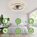 20 in. Smart Bedroom Ceiling Fans, Modern Low Profile Ceiling Fan with Lights and Remote, Living Room Fan, Kitchen Ceiling Fans-2-ErisView