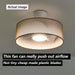 20 in. Smart Drum Remote Ceiling Fan with Light, LED Low Profile Semi-Flush Mount Fandelier for Indoor Dining Kitchen Living Room-5-ErisView