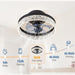 20 in. Smart Modern Remote Control Ceiling Fan and Light, Dimmable Low Profile Ceiling Fan, Flush Mount Ceiling Fan without Blades-4-ErisView