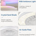 20 in. Smart Wi-Fi Bluetooth Enclosed Ceiling Fan with RGB Light, Modern Ceiling Fan without Blades, Work with Alexa Google Assistant Remote Control-4-ErisView