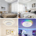 20 in. Smart Wi-Fi Bluetooth Enclosed Ceiling Fan with RGB Light, Modern Ceiling Fan without Blades, Work with Alexa Google Assistant Remote Control-7-ErisView