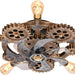 20 in. Steampunk Ceiling Fan with Lights and Remote, Low Profile Flush Mount Bladeless Ceiling Fan, Nautical Ceiling Fans for Bedroom Kitchen Bar Cafe-9-ErisView